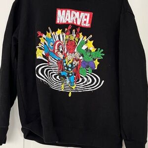 Marvel Black Graphic Sweatshirt